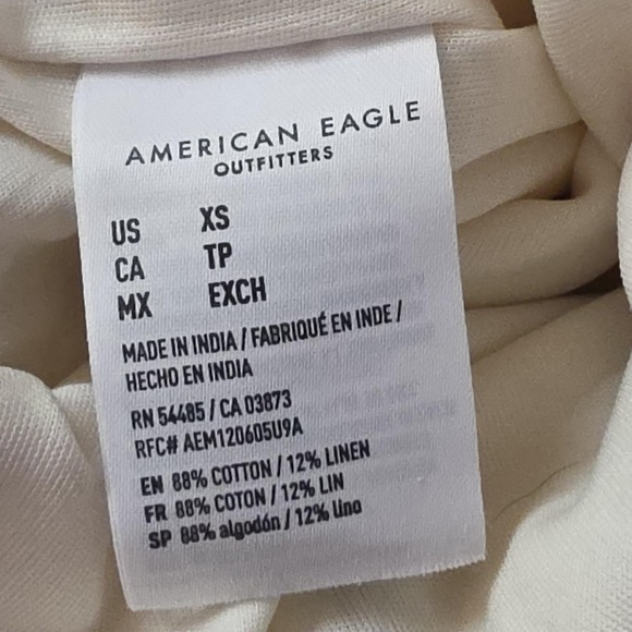 American Eagle Outfitters Jumpsuit Womens XS Striped Linen Wide Leg Belted Ties - Picture 5 of 10